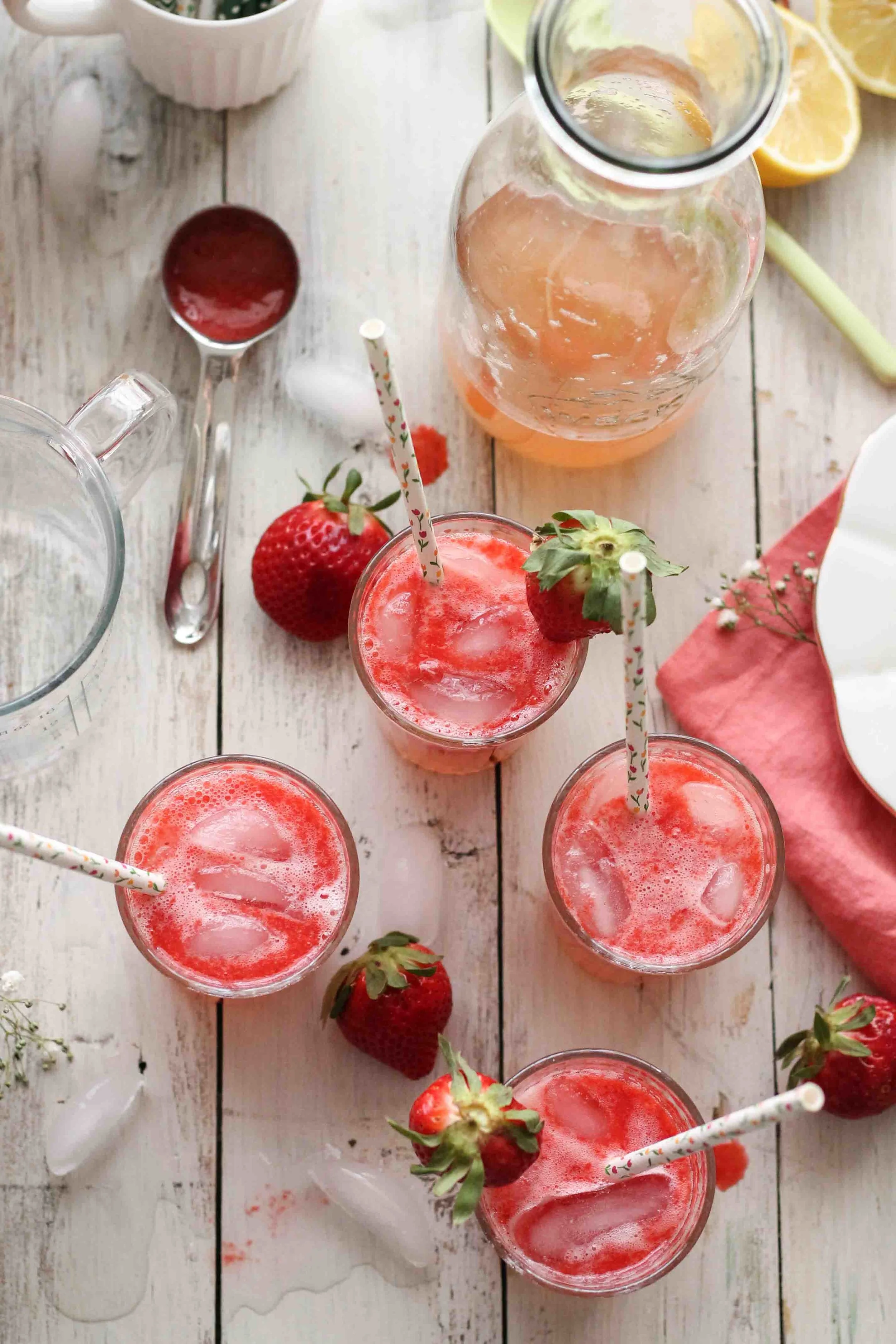 Strawberry Grapefruit Spritzers — Plate Fete